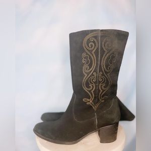 Black vintage boots